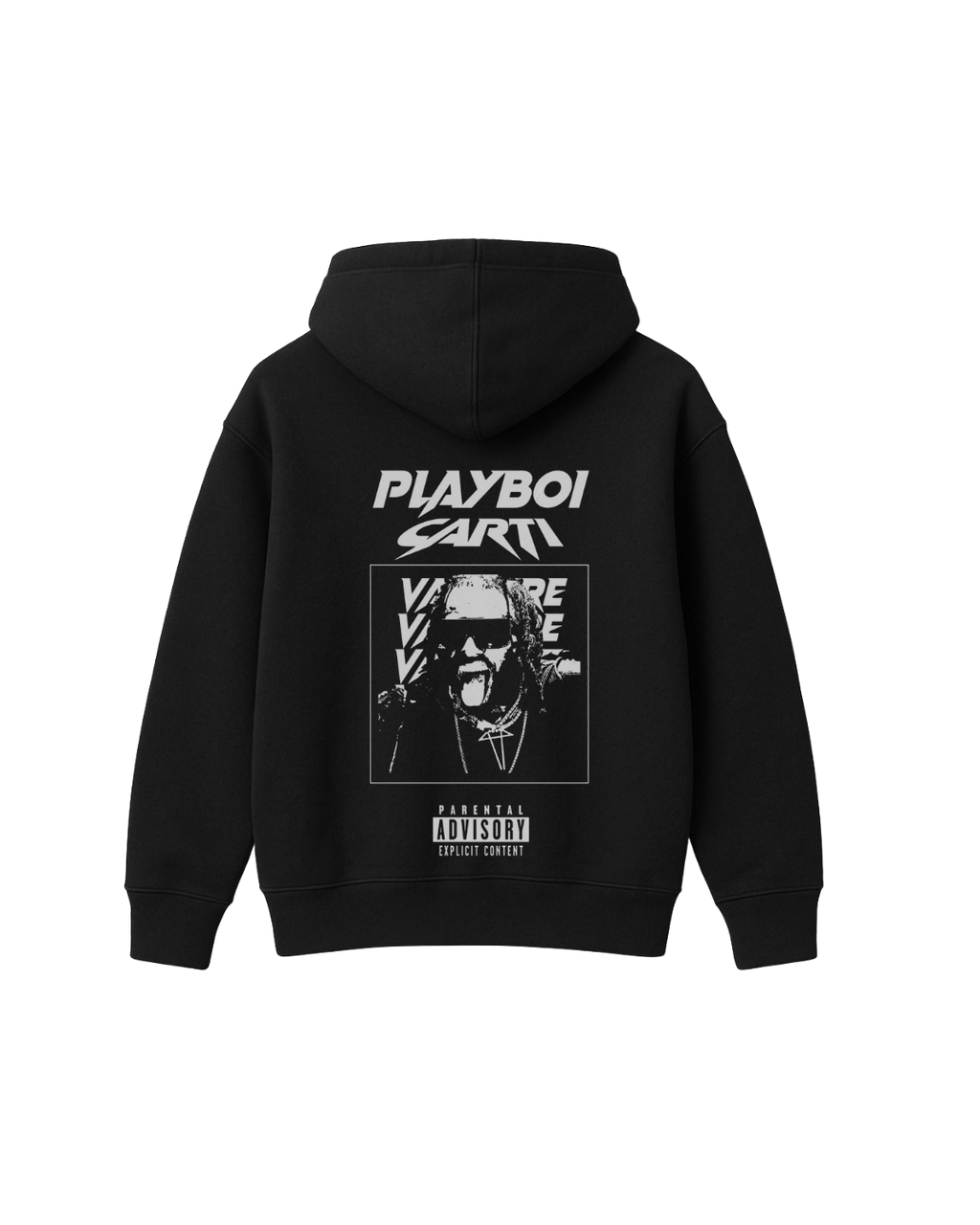PLAYBOI CARTI VAMP HOODIE - BLACK