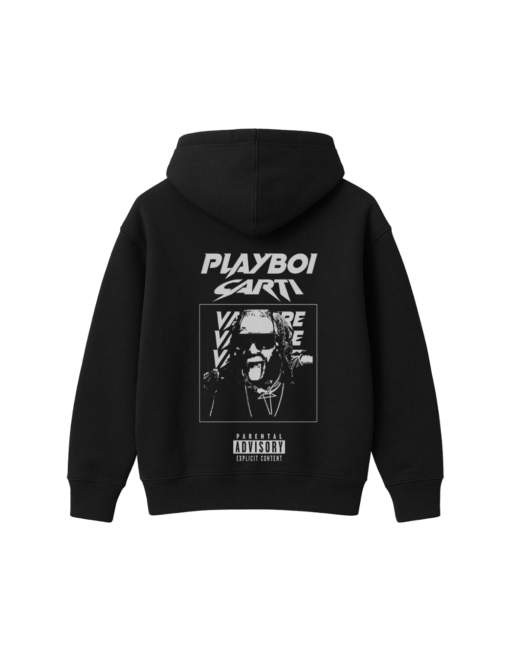 PLAYBOI CARTI VAMP HOODIE - BLACK