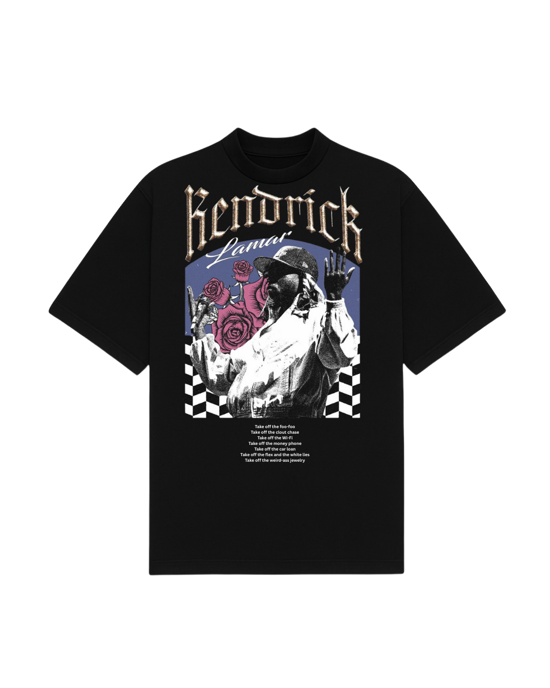 KENDRICK LAMAR SIGNATURE T-SHIRT - BLACK