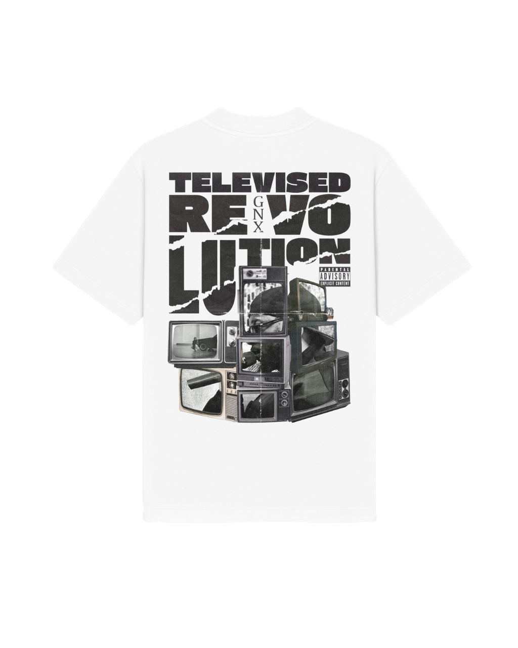 TELEVISED REVOLUTION GRAPHIC T-SHIRT - WHITE