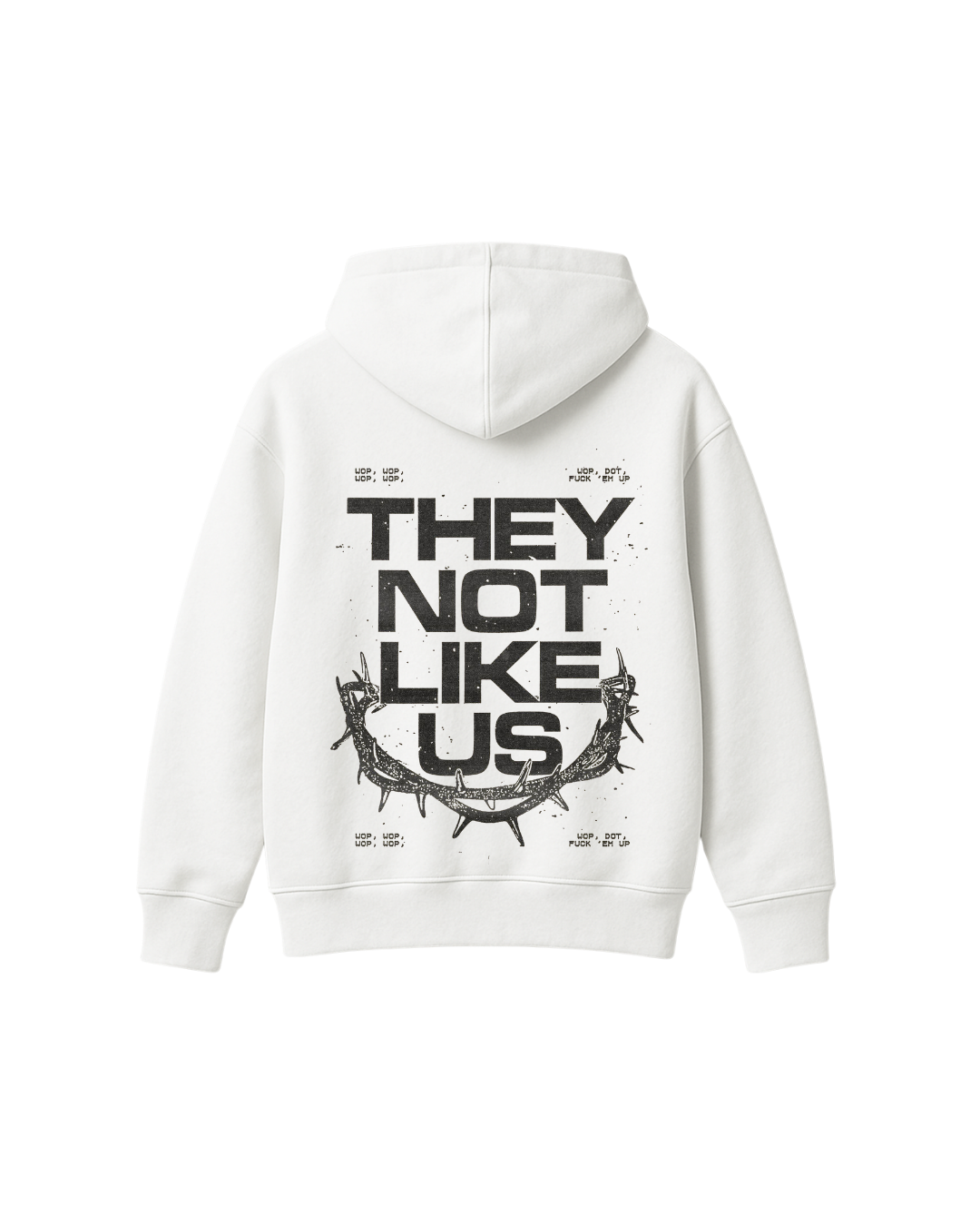 THEY NOT LIKE US HOODIE - WHITE