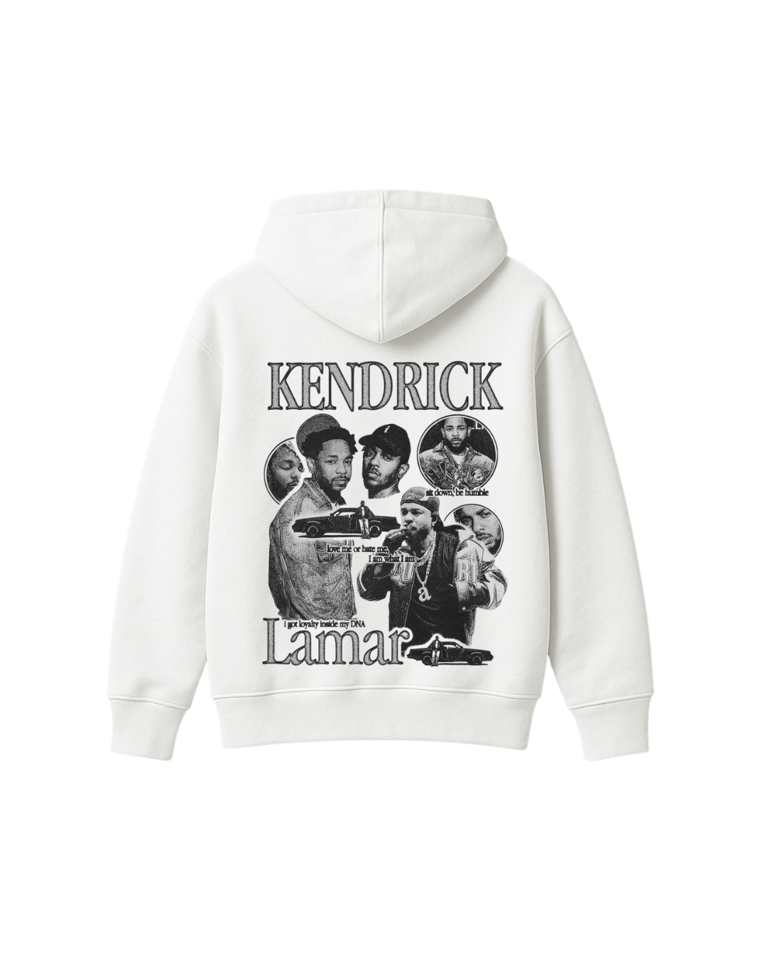 KENDRICK LAMAR LEGACY VINTAGE HOODIE - WHITE