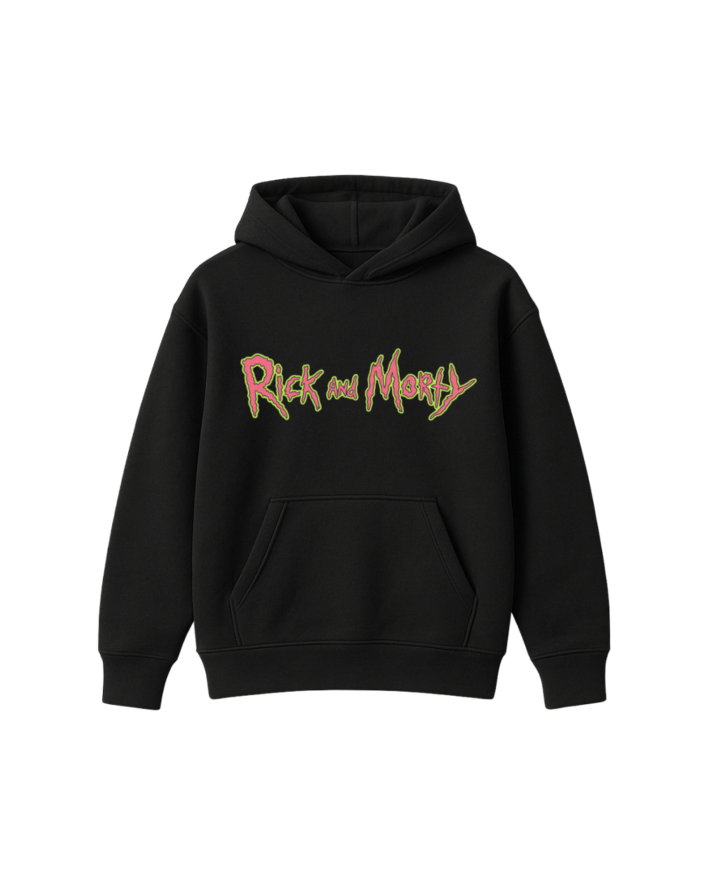 STAY HIGH PSYCHEDELIC RICK HOODIE - BLACK