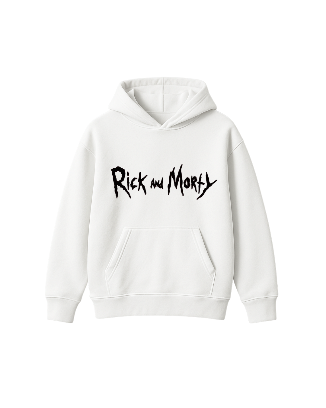 WUBBA LUBBA DUB DUB RICK & MORTY HOODIE - WHITE