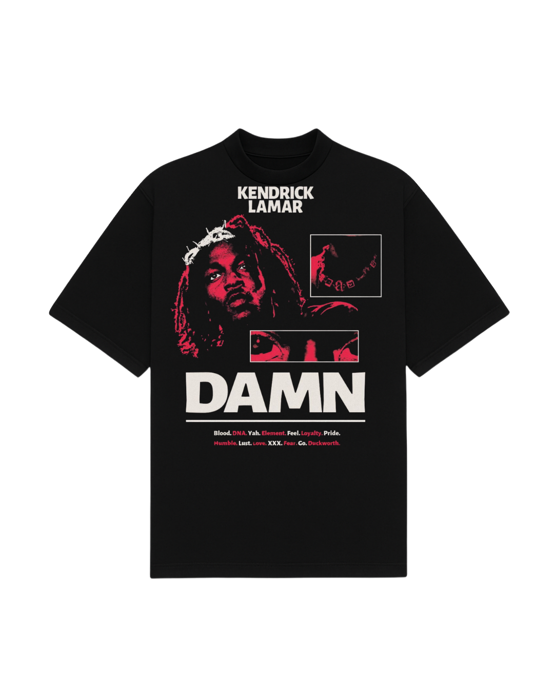 KENDRICK LAMAR VINTAGE T-SHIRT - BLACK