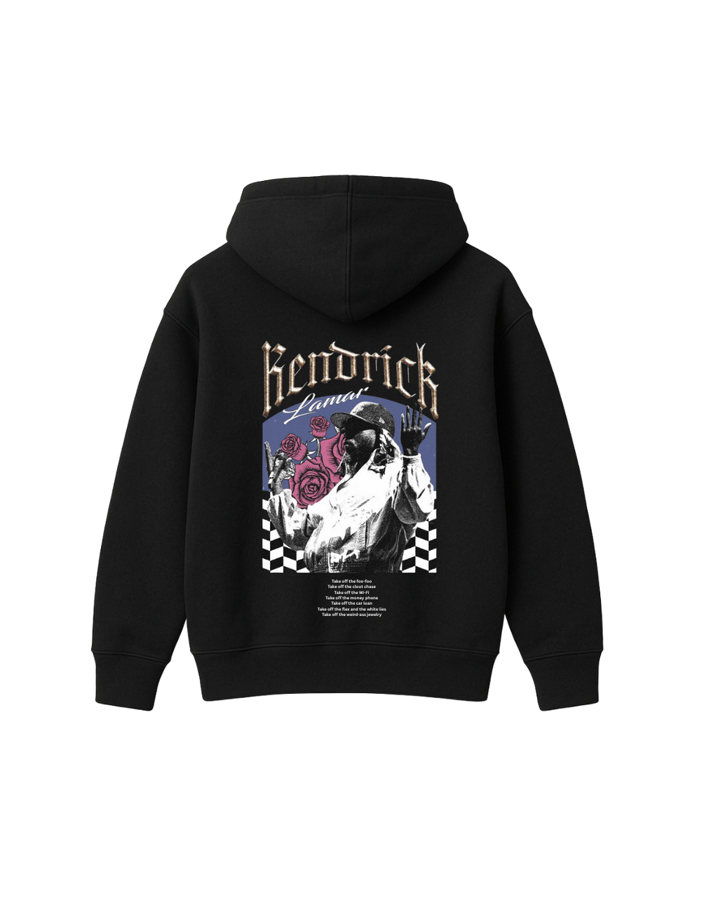 KENDRICK LAMAR SIGNATURE HOODIE - BLACK