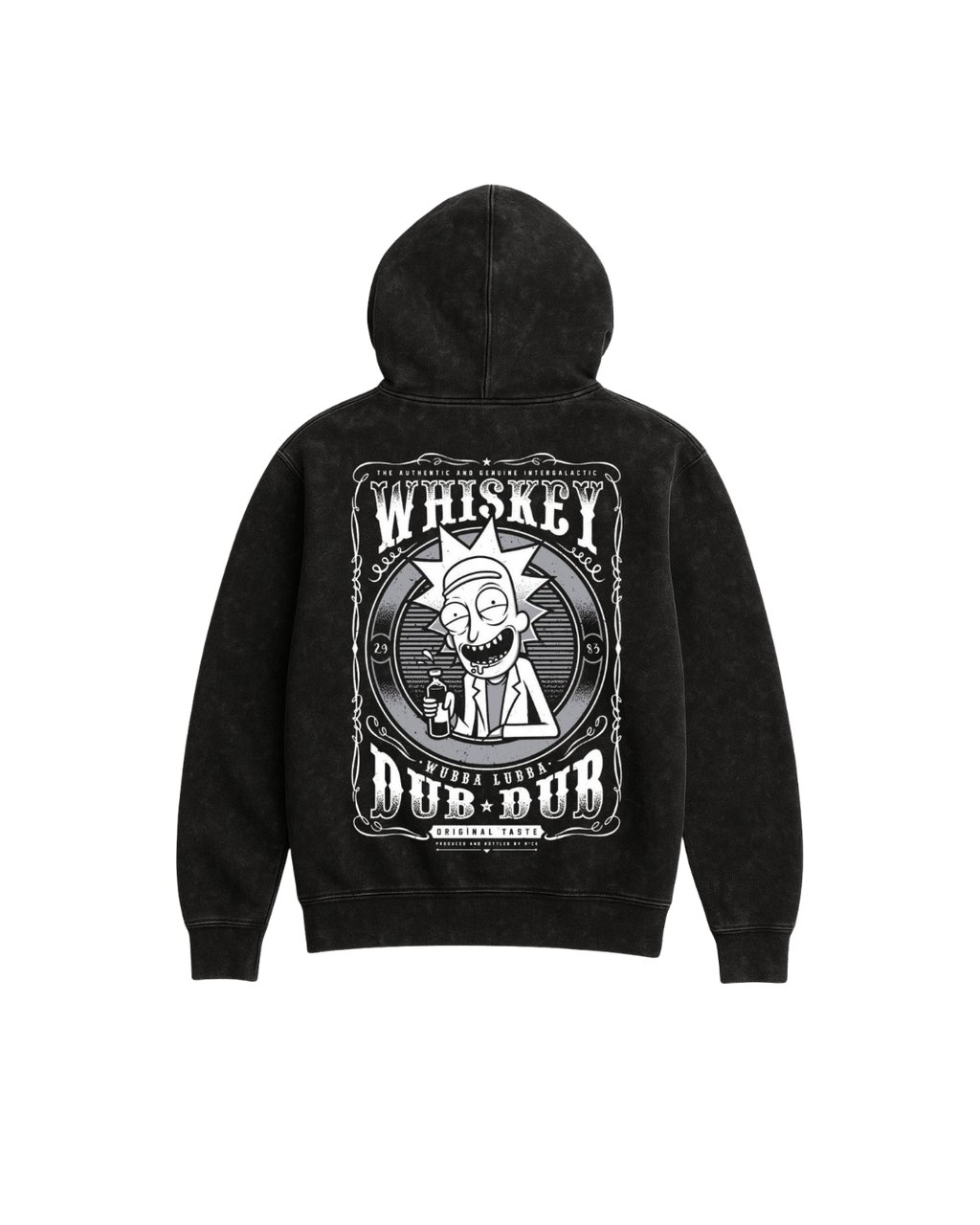 WHISKEY DUB-DUB VINTAGE RICK HOODIE - ACID WASH