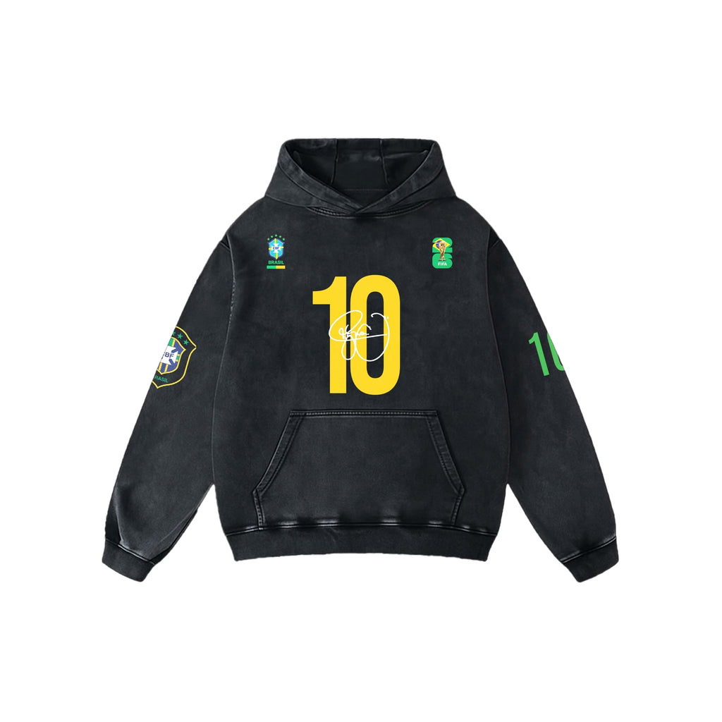 NEYMAR ACID WASH OVERSIZED HOODIE