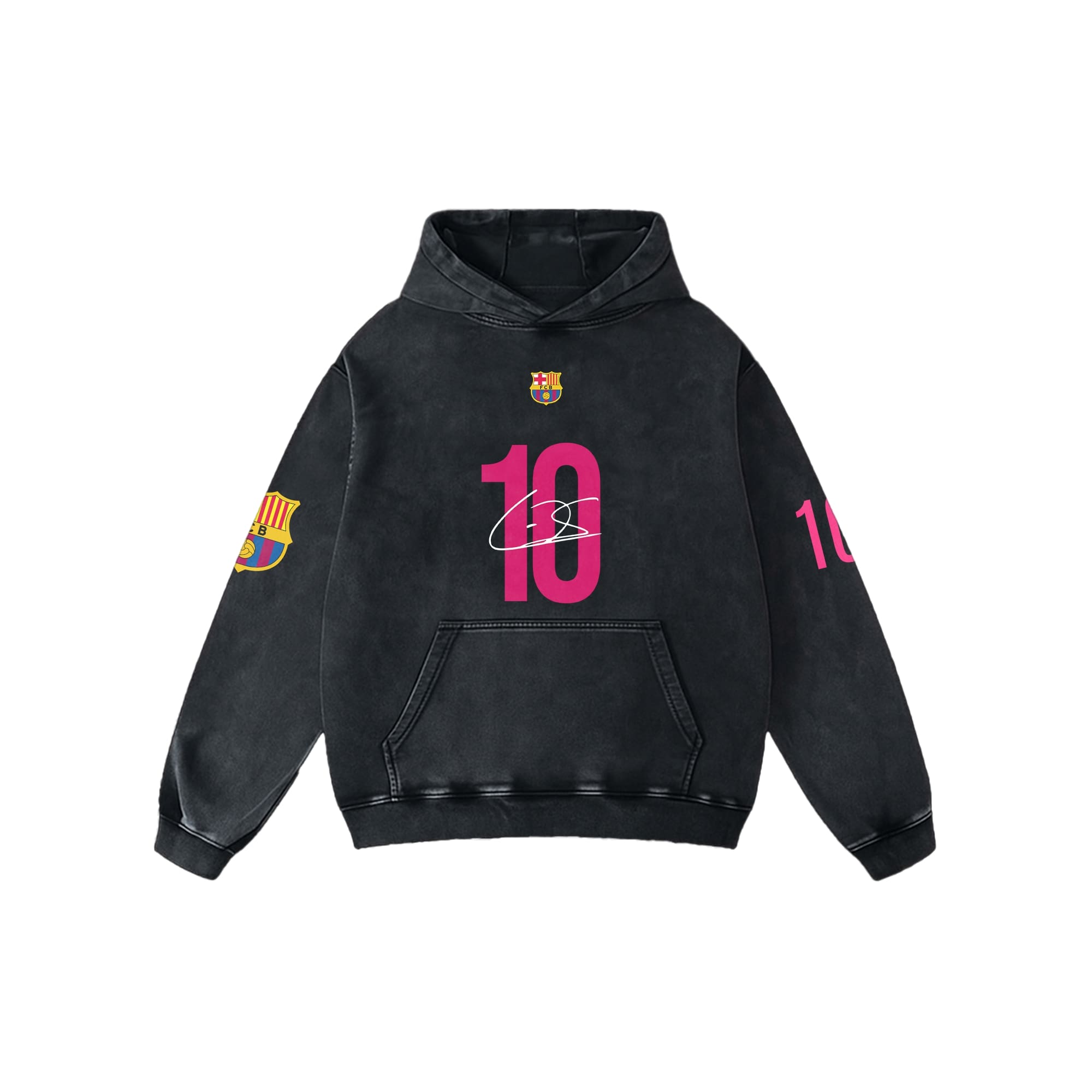 LAMINE YAMAL ACID WASH OVERSIZED  HOODIE