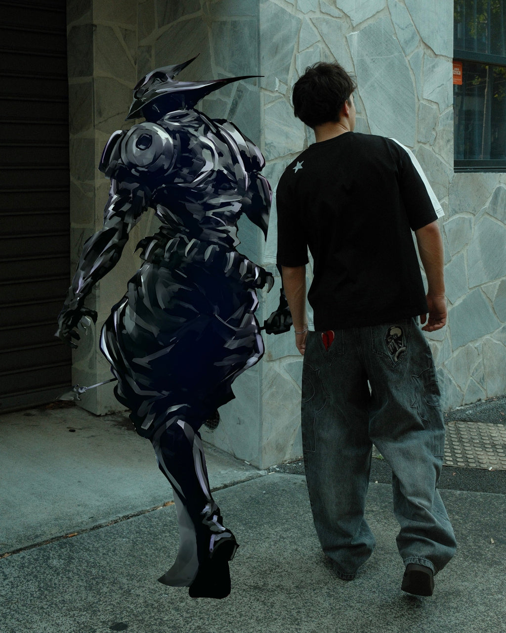 SILVER CHARIOT —BAGGY FIT JEANS