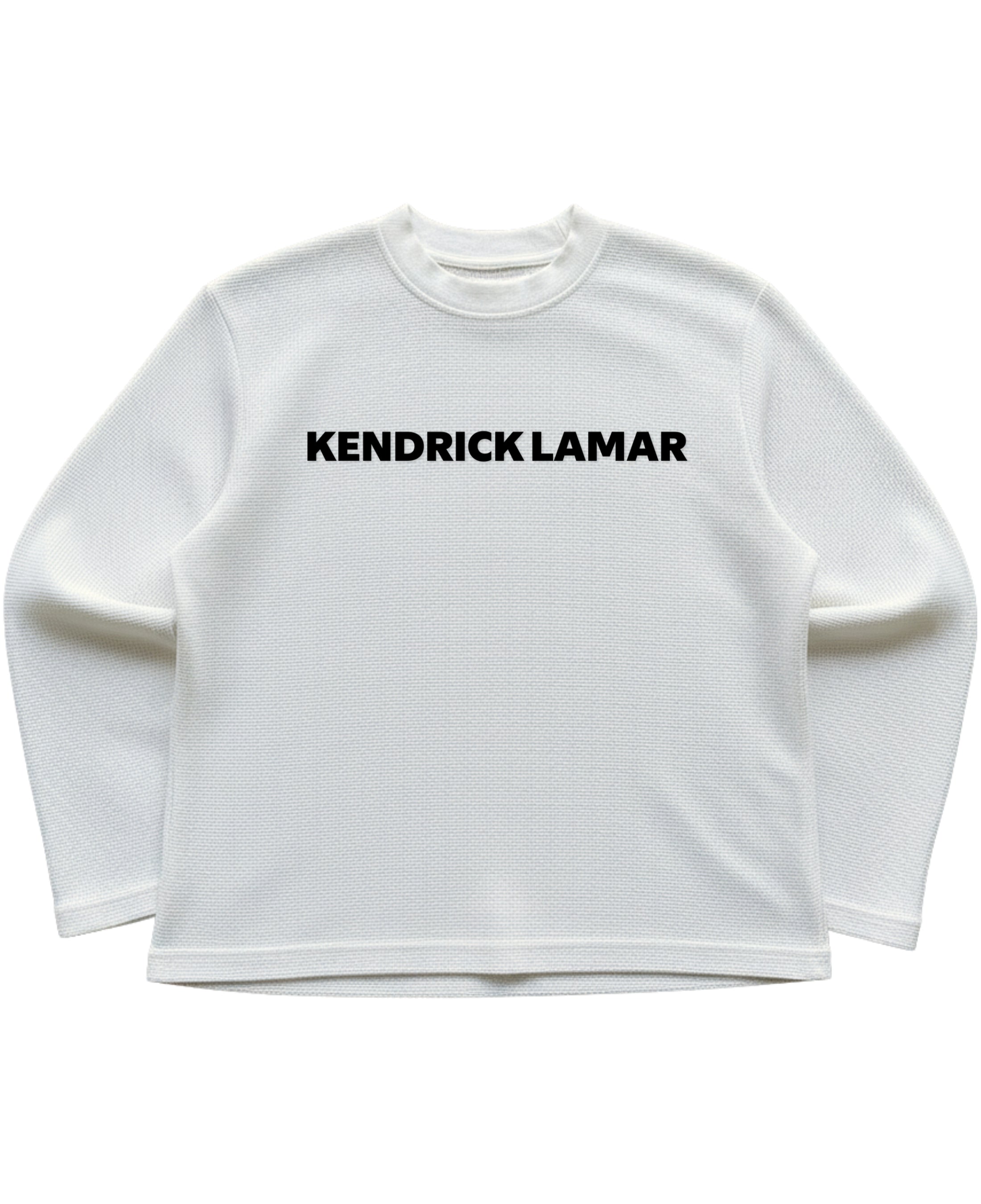 Off-white waffle knit oversized full-sleeve Front Design