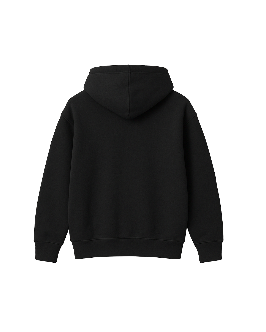 PLAIN HEAVYWEIGHT BLACK HOODIE