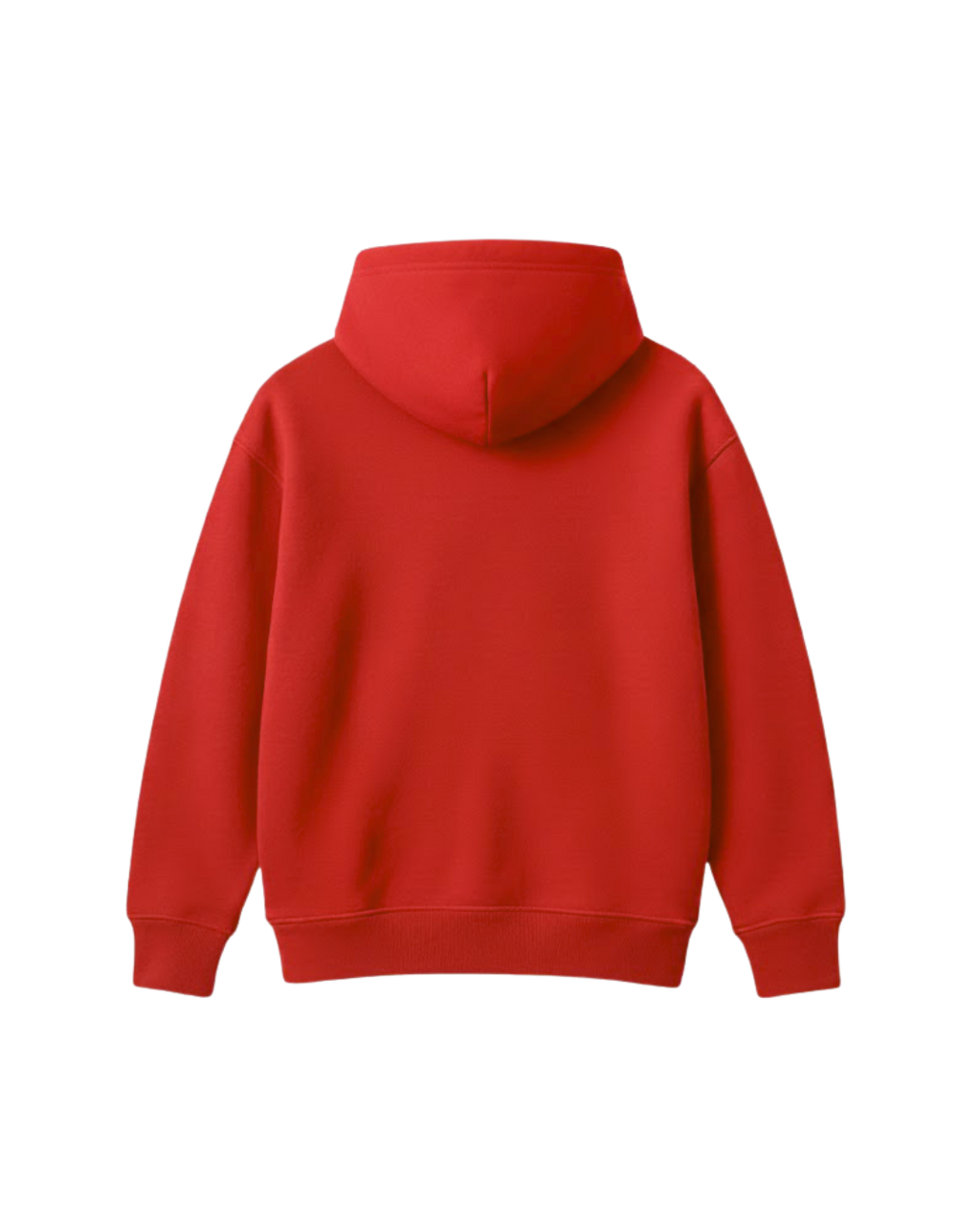 PLAIN HEAVYWEIGHT RED HOODIE