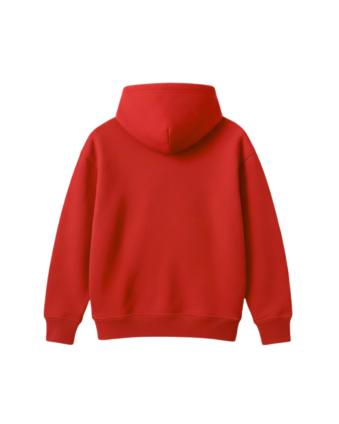 PLAIN HEAVYWEIGHT RED HOODIE