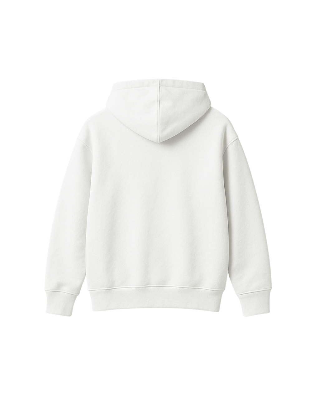 PLAIN HEAVYWEIGHT WHITE HOODIE